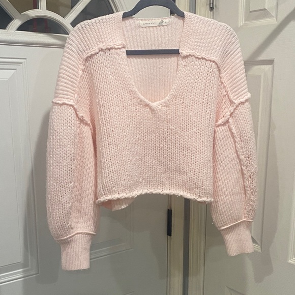 Altar'd State Sweaters - Altar'd State Soft Pink V-Neck Sweater